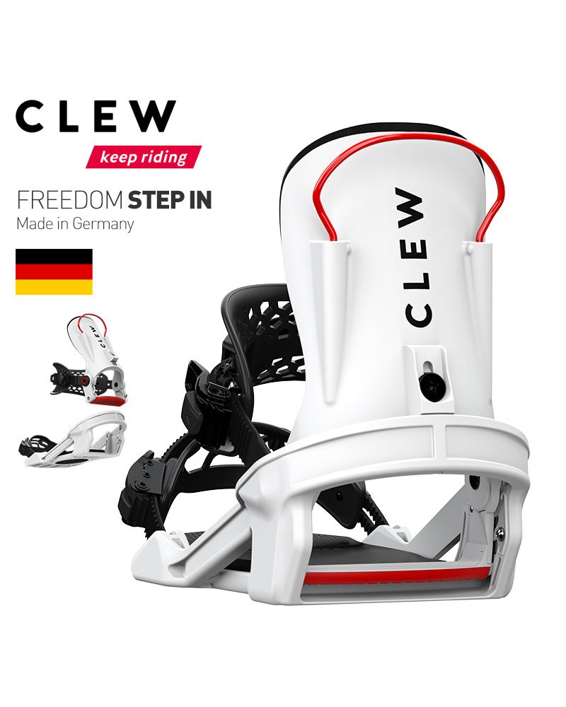 2223 CLEW FREEDOM 1.0 STEP IN-WHITE (클루 프리덤 1.0 스텝 인 스노우 보드 바인딩)