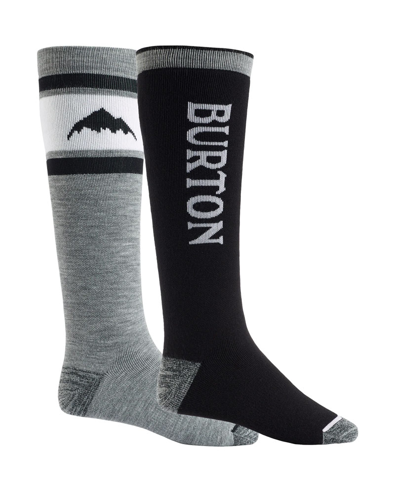 2324 BURTON Weekend Midweight Socks (2 Pack)-True Black (버튼 위크엔드 미드나이트 스노우보드양말)